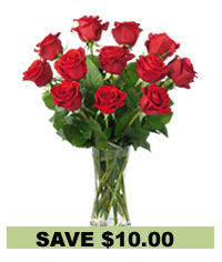 Long Stem Red Roses<b><br>Courier Delivered</b>