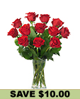Long Stem Red Roses<b><br>Courier Delivered</b>